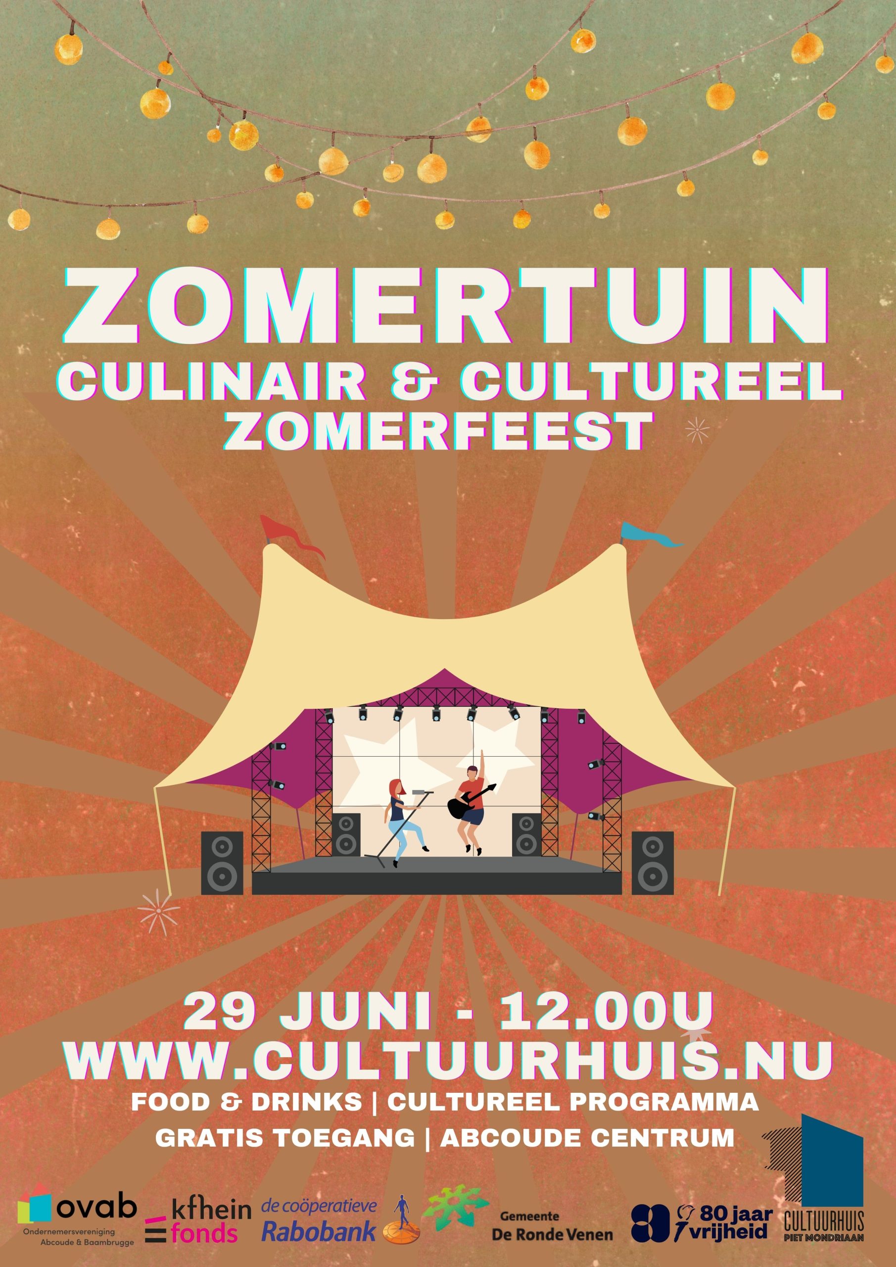 Zomertuin website homepage